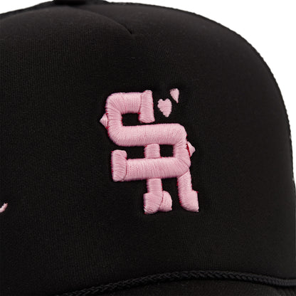 Classic Heart Trucker Hat (Black)