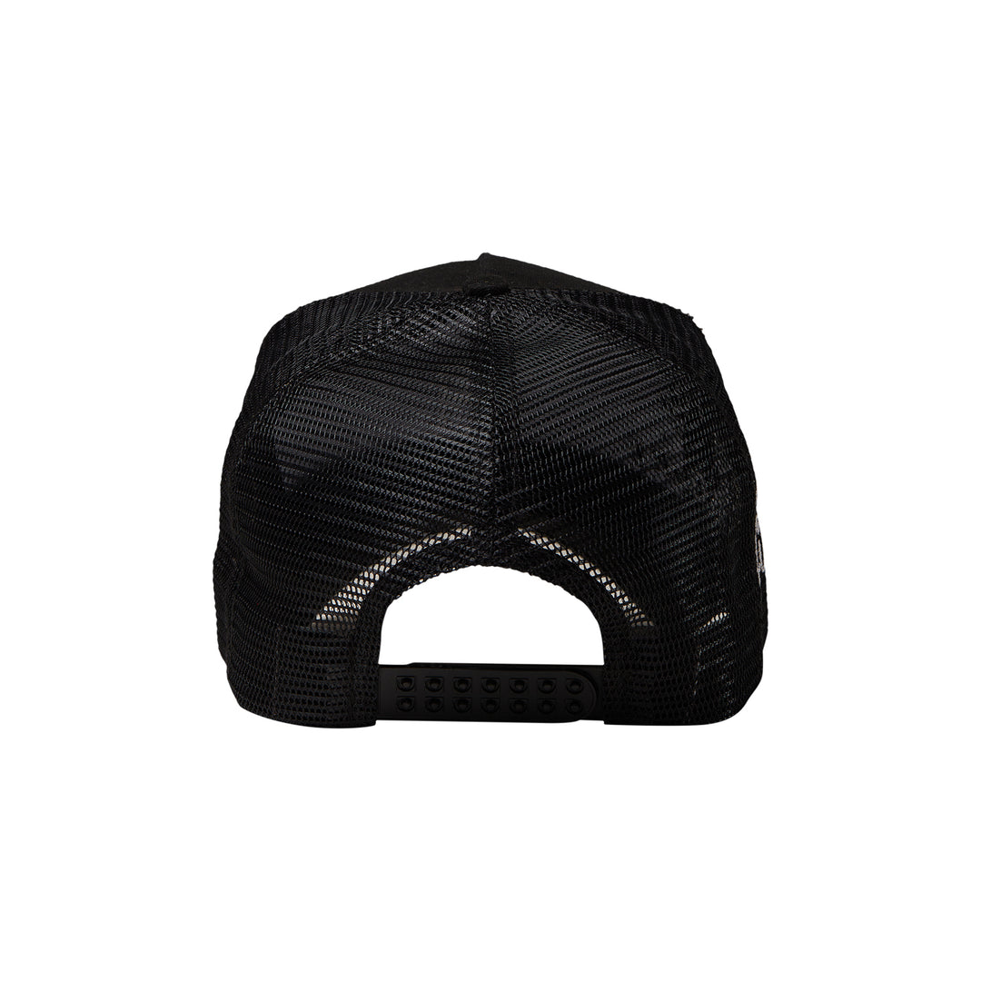Structured Trucker Hat (Black/Grey)