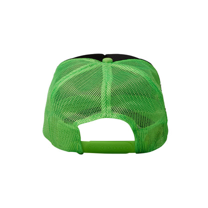 Structured Trucker Hat (Black/Green)