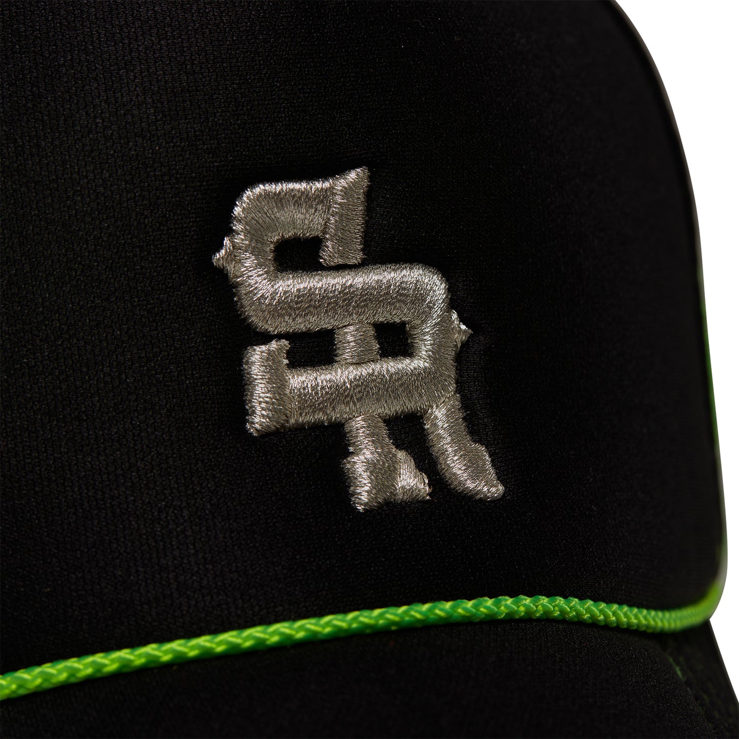 Structured Trucker Hat (Black/Green)