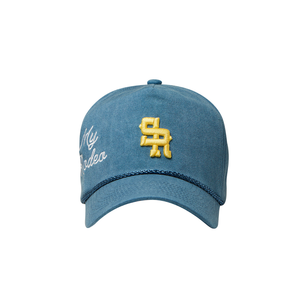 Structured Canvas Hat (Blue/Yellow)