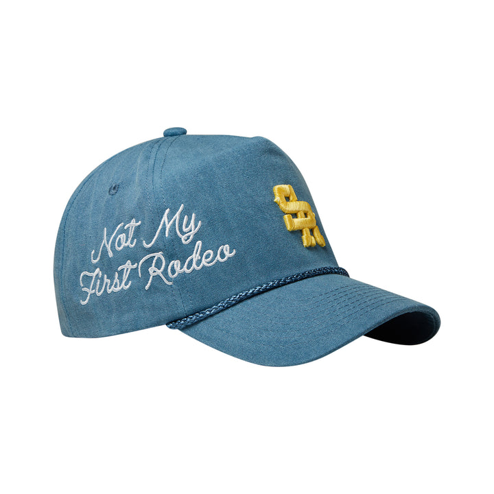 Structured Canvas Hat (Blue/Yellow)