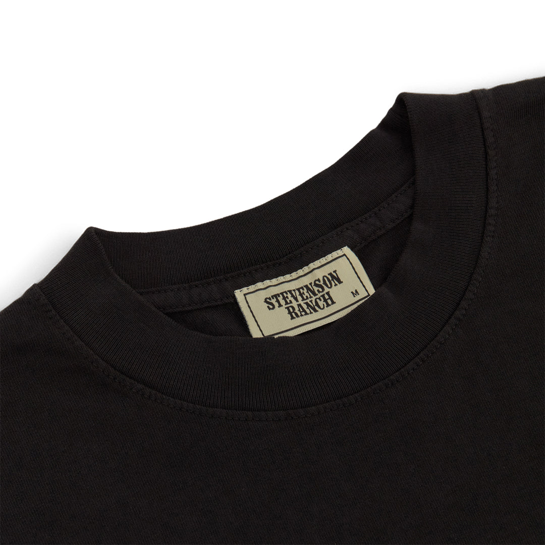 Stevenson Ranch x Iowa "Ponytail Pete" Tee (Black)
