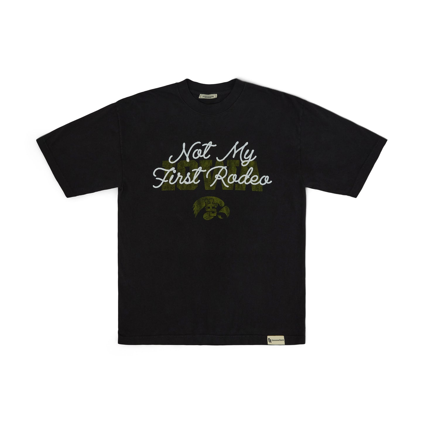 Stevenson Ranch x Iowa "Ponytail Pete" Tee (Black)
