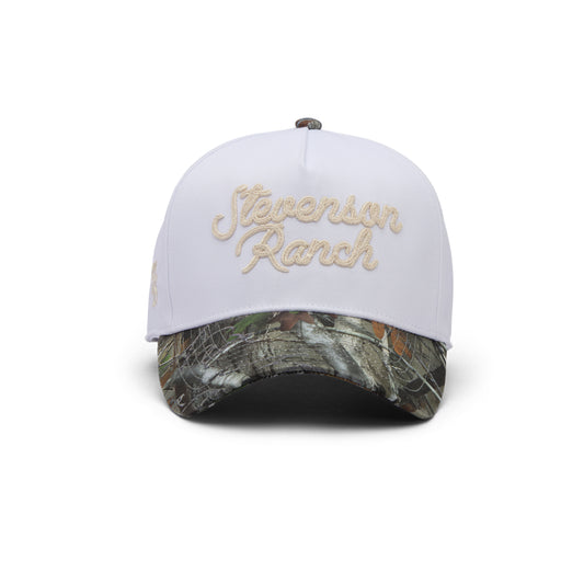 Midtown "Script Logo" Structured Hat (White/Camo)