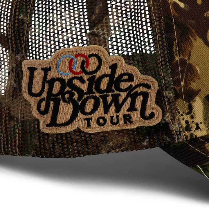 Stevenson Ranch x The Upsidedown Tour Camo Trucker Hat