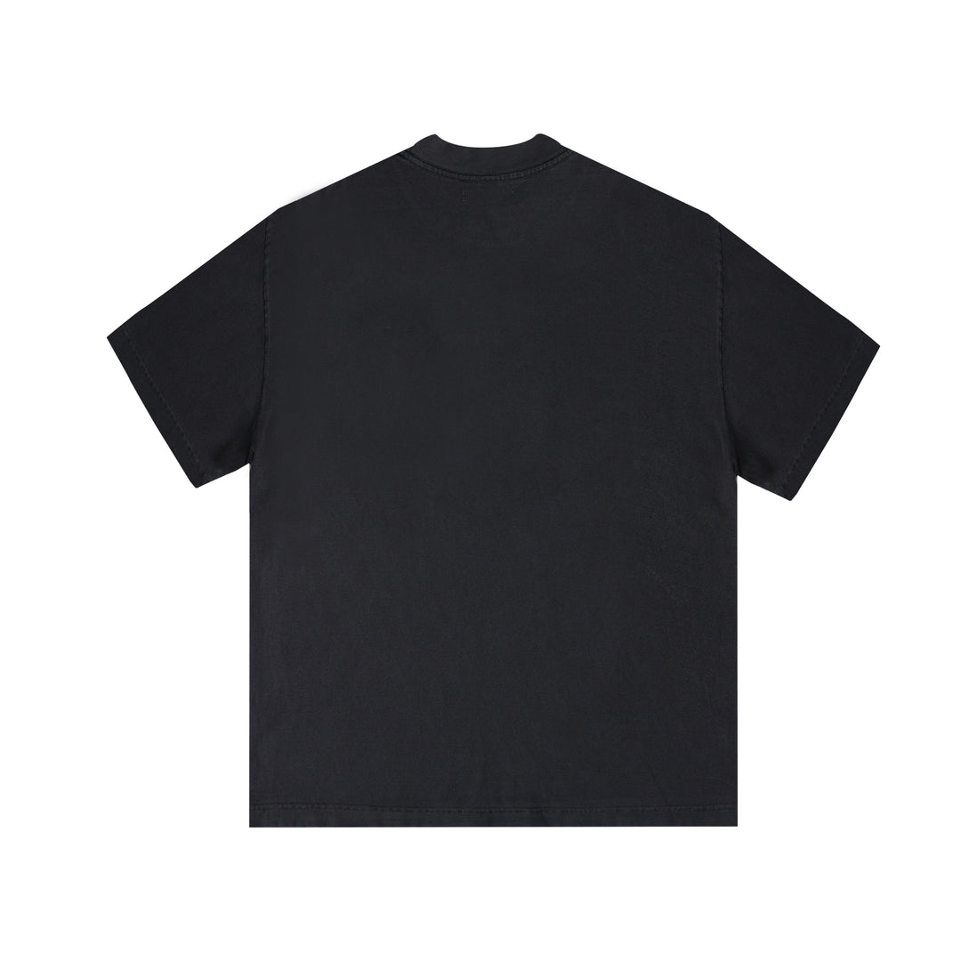 Camiseta con bolsillo oculto (negro vintage)