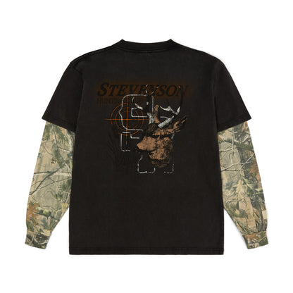Hunting Club Twofer Tee (Vintage black/Camo)
