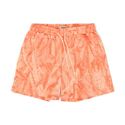 Varsity Mesh Shorts (Peach Camo)