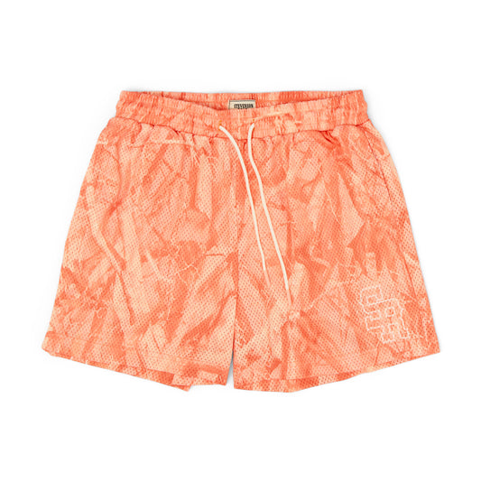 Varsity Mesh Shorts (Peach Camo)