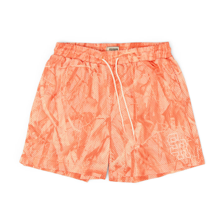 Varsity Mesh Shorts (Peach Camo)