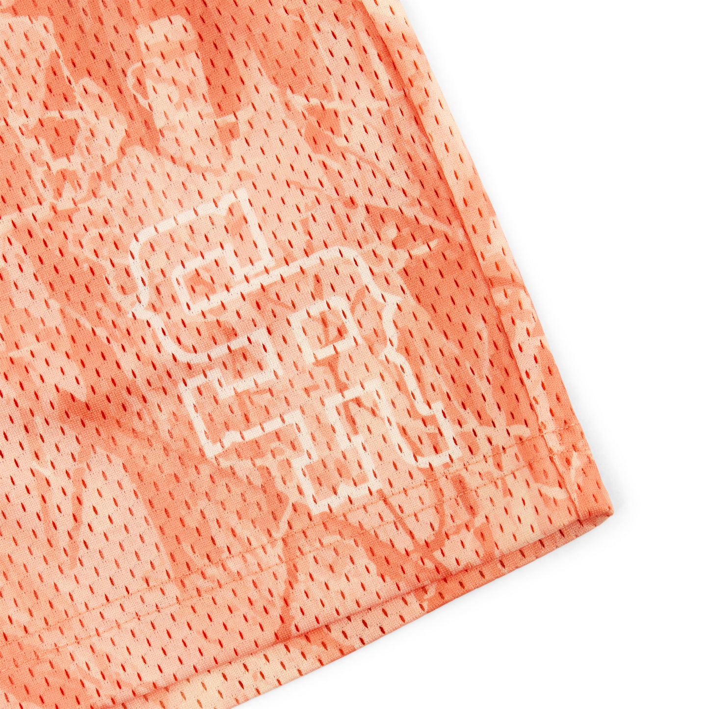 Varsity Mesh Shorts (Peach Camo)