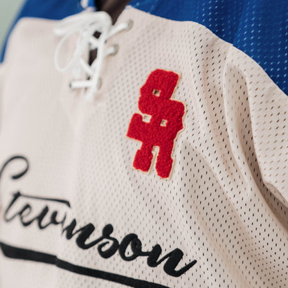 Winter Classic Hockey Jersey (Cream/Blue/Red)
