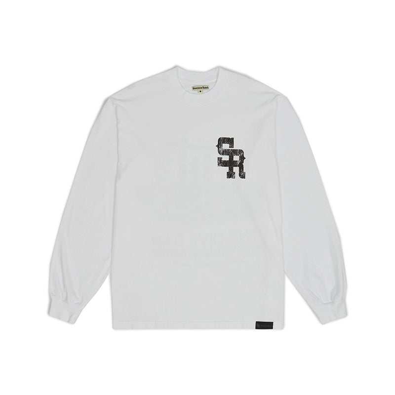 Stevenson Ranch x The Lows Dive Bar Longsleeve Tee (White)