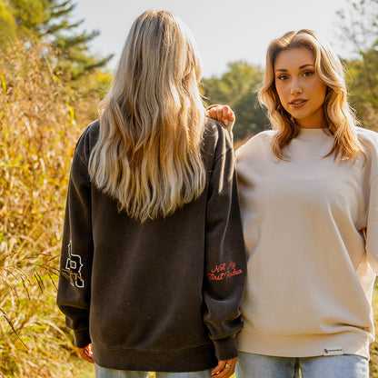 Elbow Print Crewneck (Black)