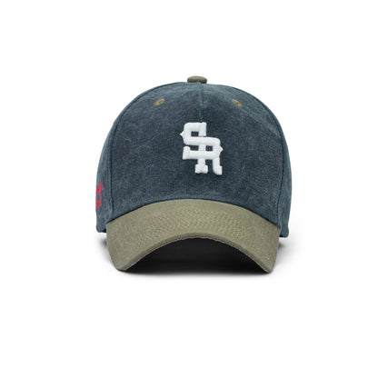 Denim Structured Hat (Denim/Tan)