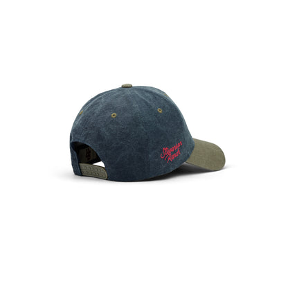 Denim Structured Hat (Denim/Tan)