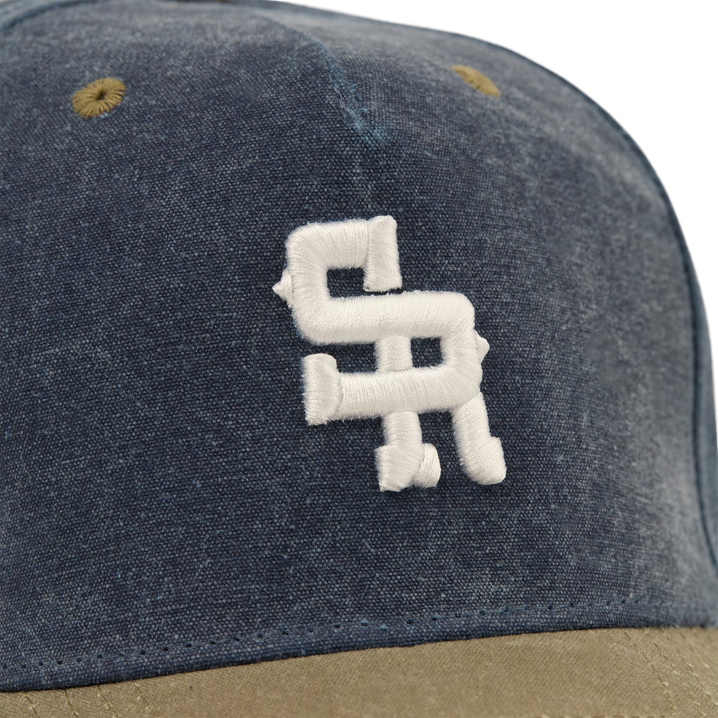 Denim Structured Hat (Denim/Tan)