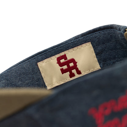 Denim Structured Hat (Denim/Tan)