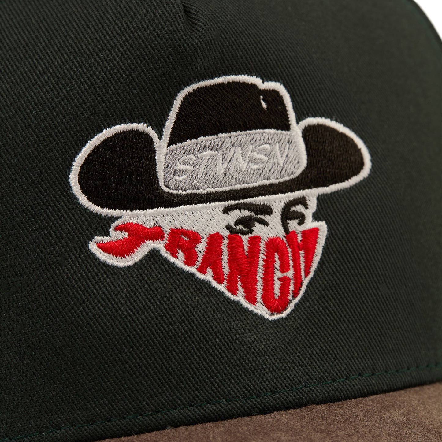 Midtown "Bandit" Structured Hat (Green/Brown)