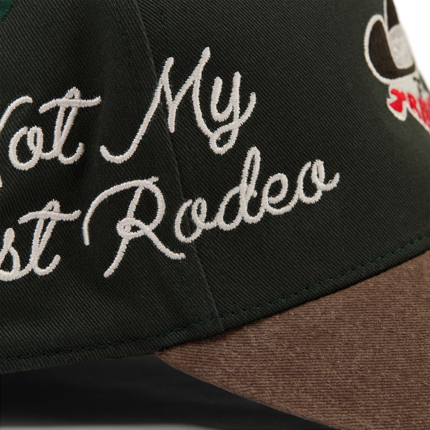 Midtown "Bandit" Structured Hat (Green/Brown)