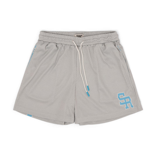 Varsity Mesh Shorts (Grey/Blue)