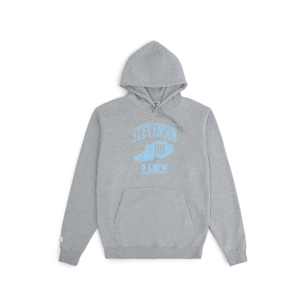 【HOCKEY】 DROWNING HOODIE HEATHER GREY Reverse Weave Heavyweight Pullover Hoodie in Heather Grey