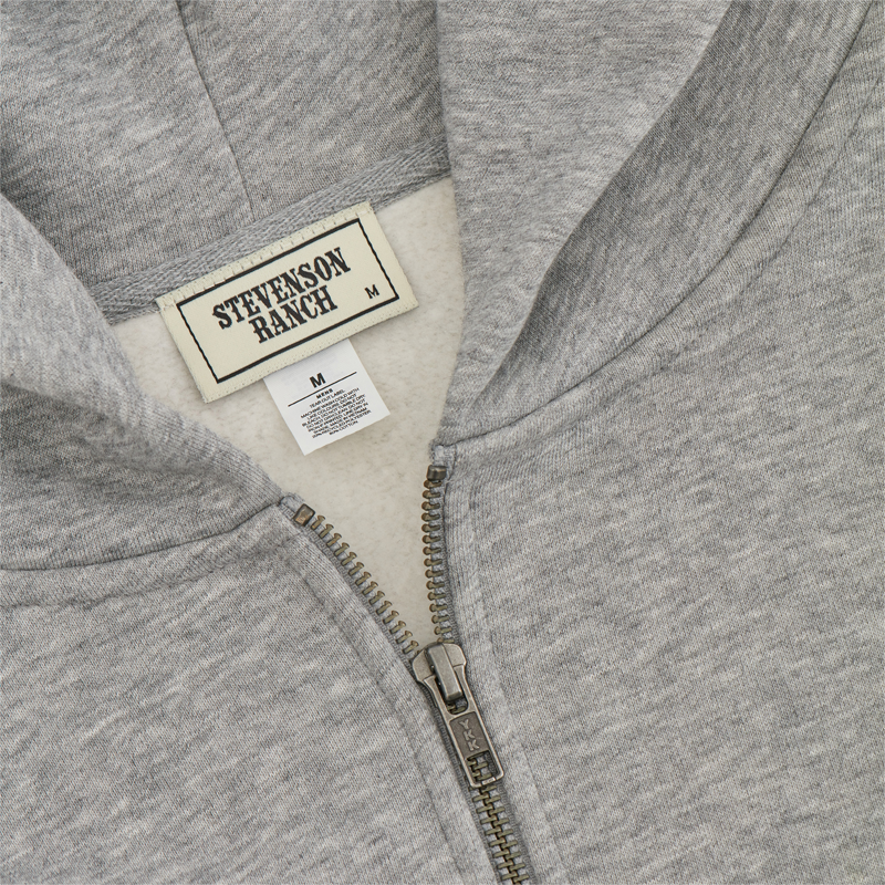 Owl Quarter Zip Hoodie (Grey)