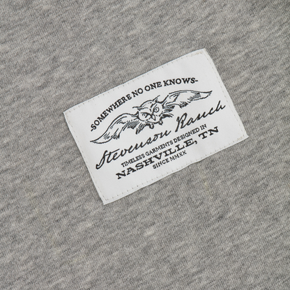 Owl Quarter Zip Hoodie (Grey)