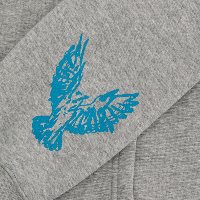 Owl Quarter Zip Hoodie (Grey)