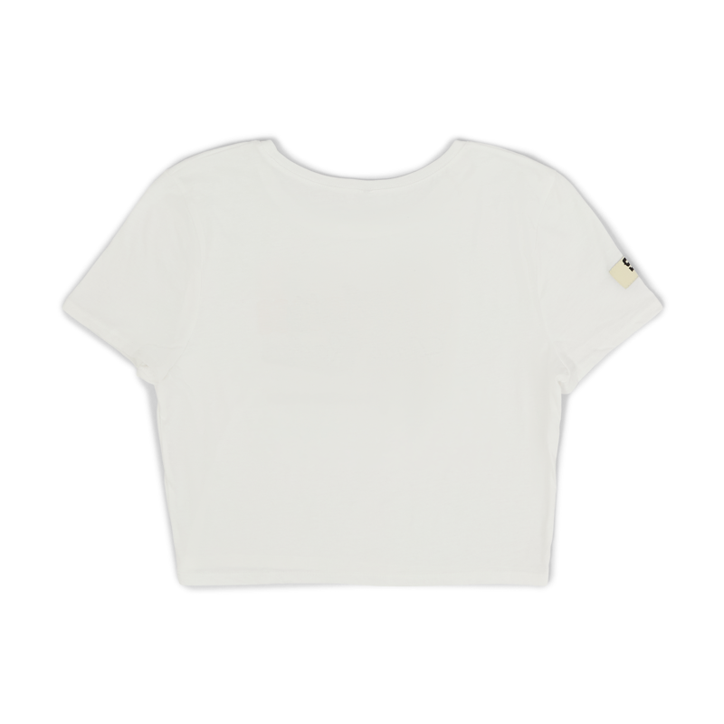 Womens Woosah Crop Tee (White)