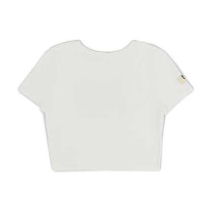 Womens Woosah Crop Tee (White)