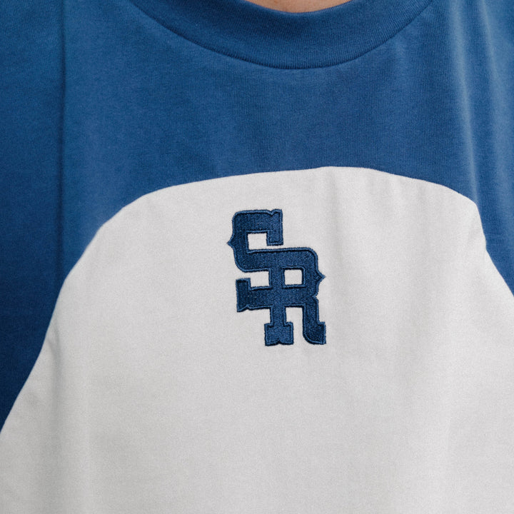 Warm Up Longsleeve Tee (Navy/White)