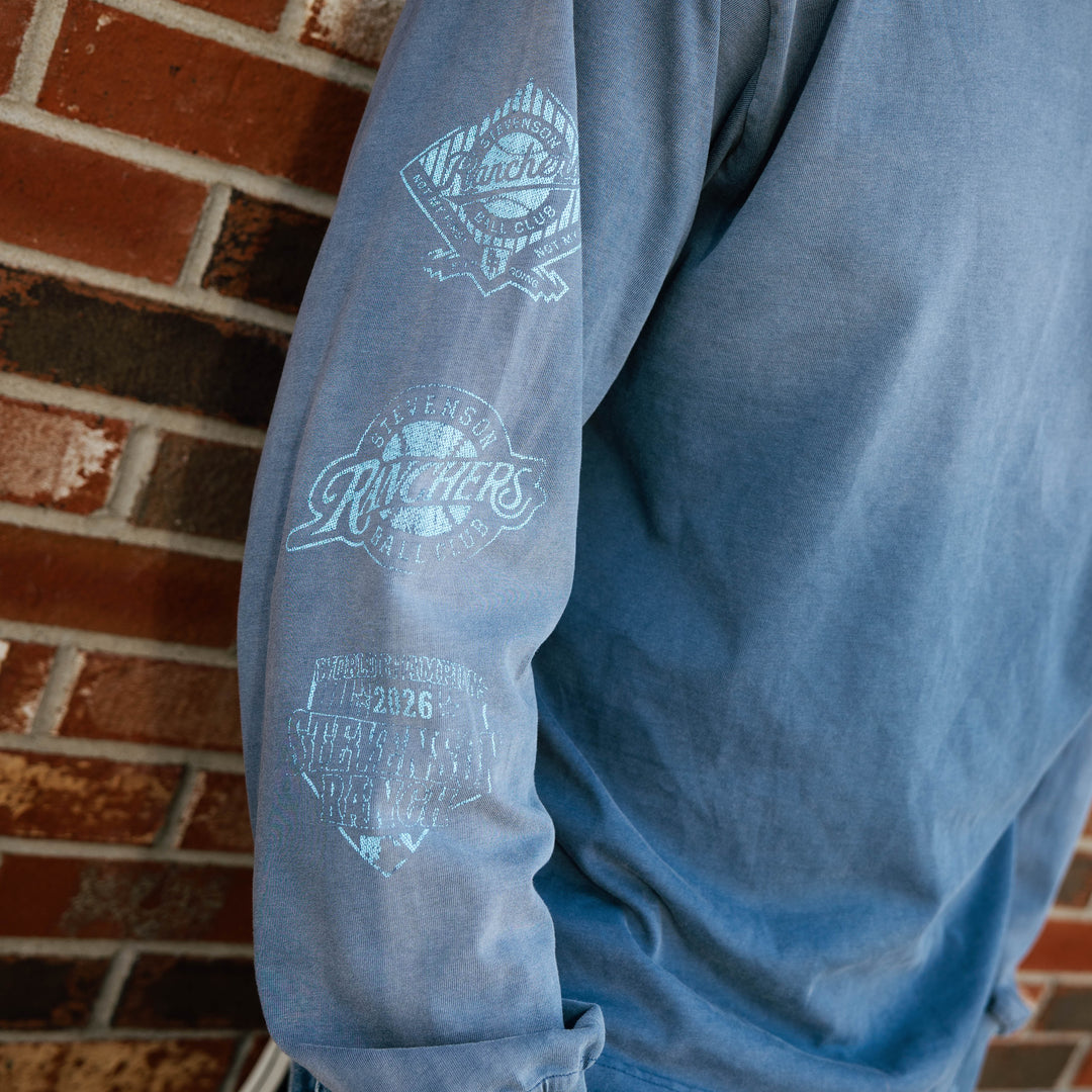 Icon Longsleeve Tee (Faded Blue)