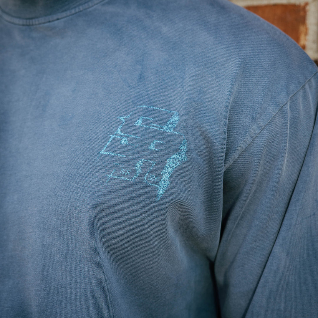 Icon Longsleeve Tee (Faded Blue)