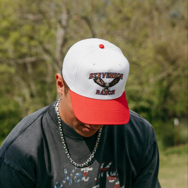 Flying Eagle Structured Hat (White/Red)