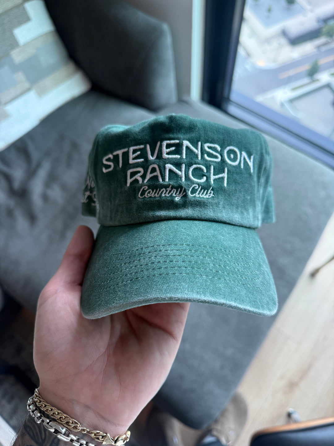 Country Club Unstructured Hat (Green)