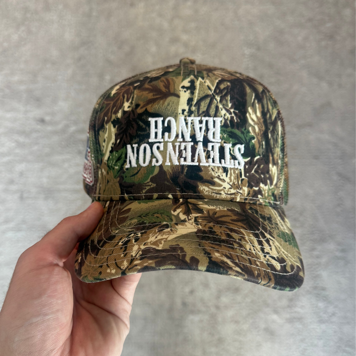 Stevenson Ranch x The Upsidedown Tour Pt.2 Camo Trucker Hat