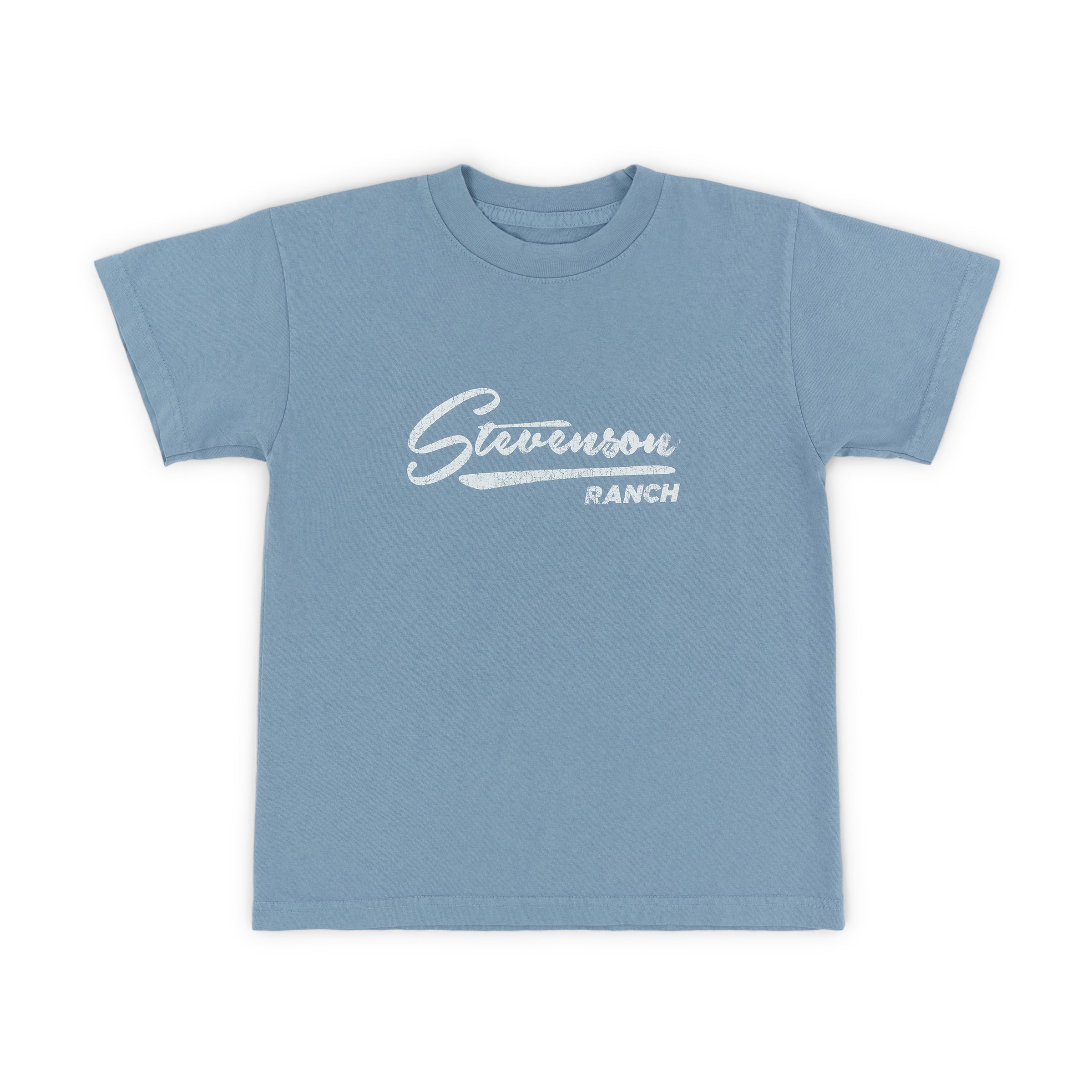 Kids Vintage Script Tee (Blue) | Stevenson Ranch – Stevenson Ranch