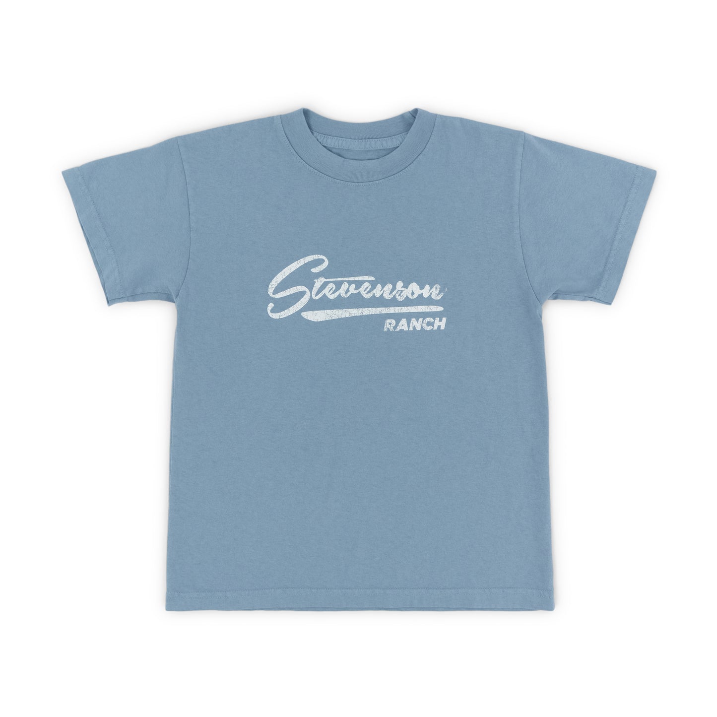 Kids Vintage Script Tee (Blue)