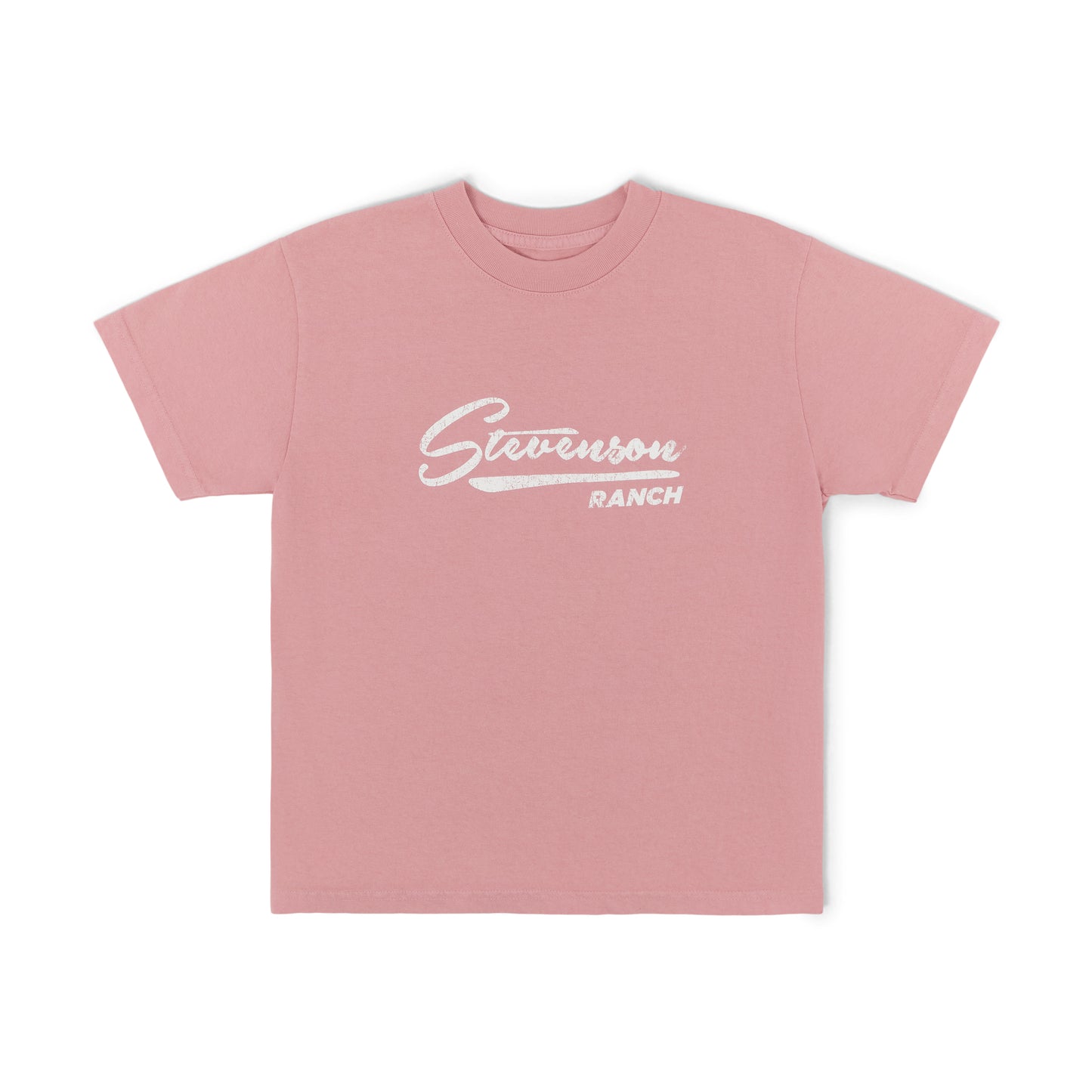 Kids Vintage Script Tee (Pink)