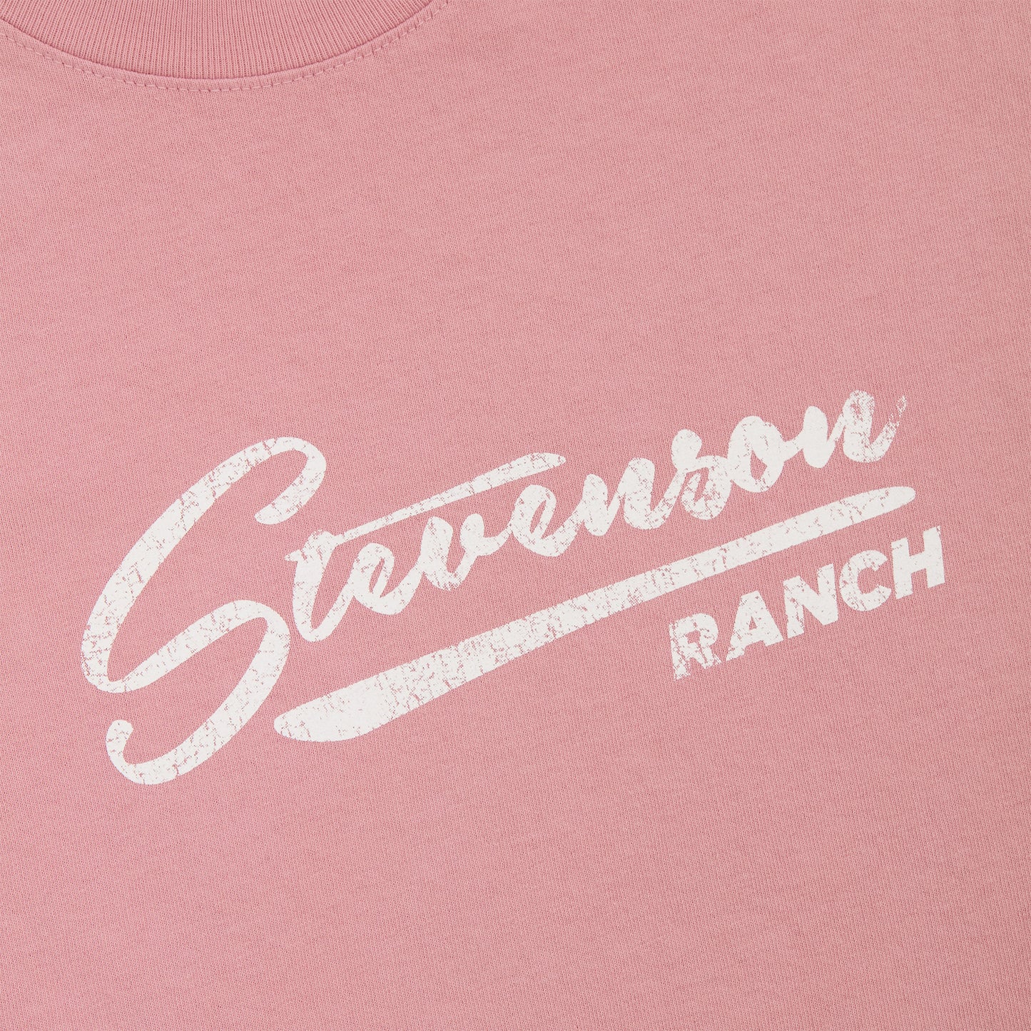 Kids Vintage Script Tee (Pink)