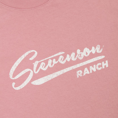 Kids Vintage Script Tee (Pink)