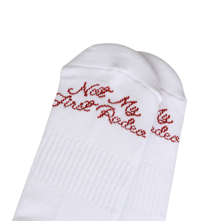 Knit Socks (White/Red)