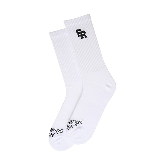 Knit Socks (White/Black)