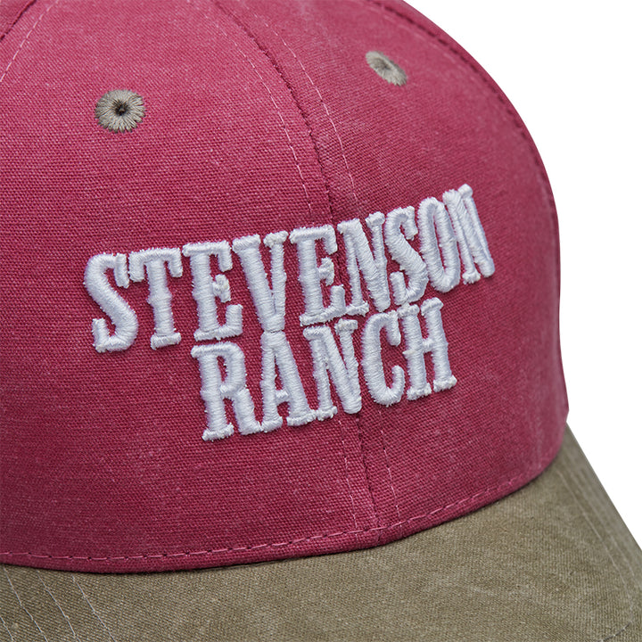 Sombrero de lona Stevenson Ranch (rojo/gris)