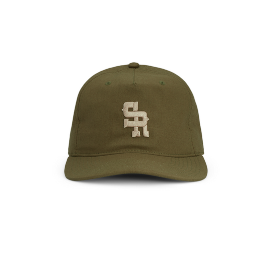 "The Journeyman" Unstructured Hat (Olive/Cream)