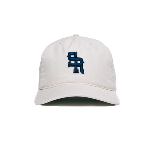 "The Journeyman" Unstructured Hat (Cream/Blue)