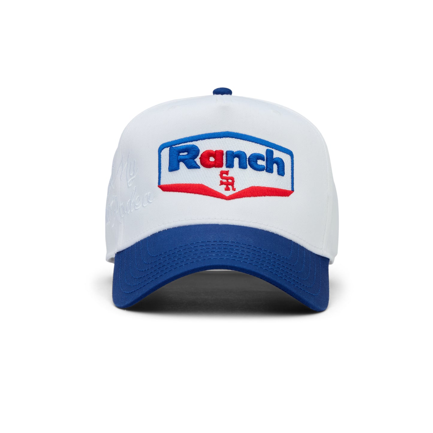 Mobile Structured Hat (White/Blue)