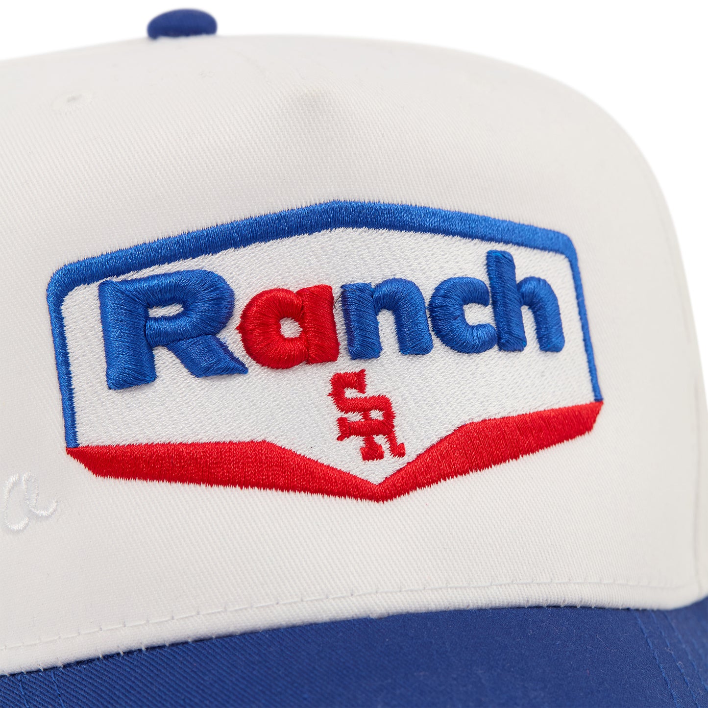Mobile Structured Hat (White/Blue)